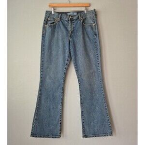 Levis Medium Wash Mid Rise 515 Nouveau Bootcut Denim Jeans Womens 12M Inseam 30